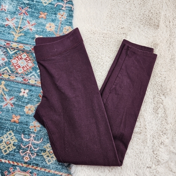 Aerie Burgundy Leggings Medium - Picture 1 of 7